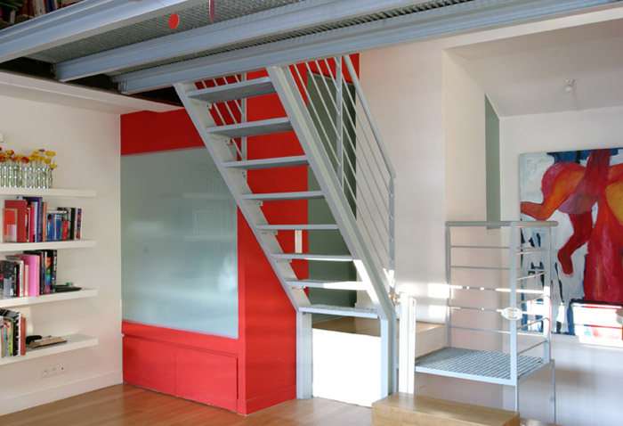 escalier métallique