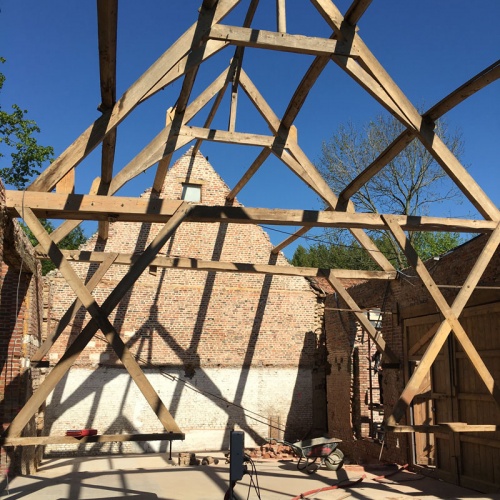 R�novation d'une ferme : en chantier