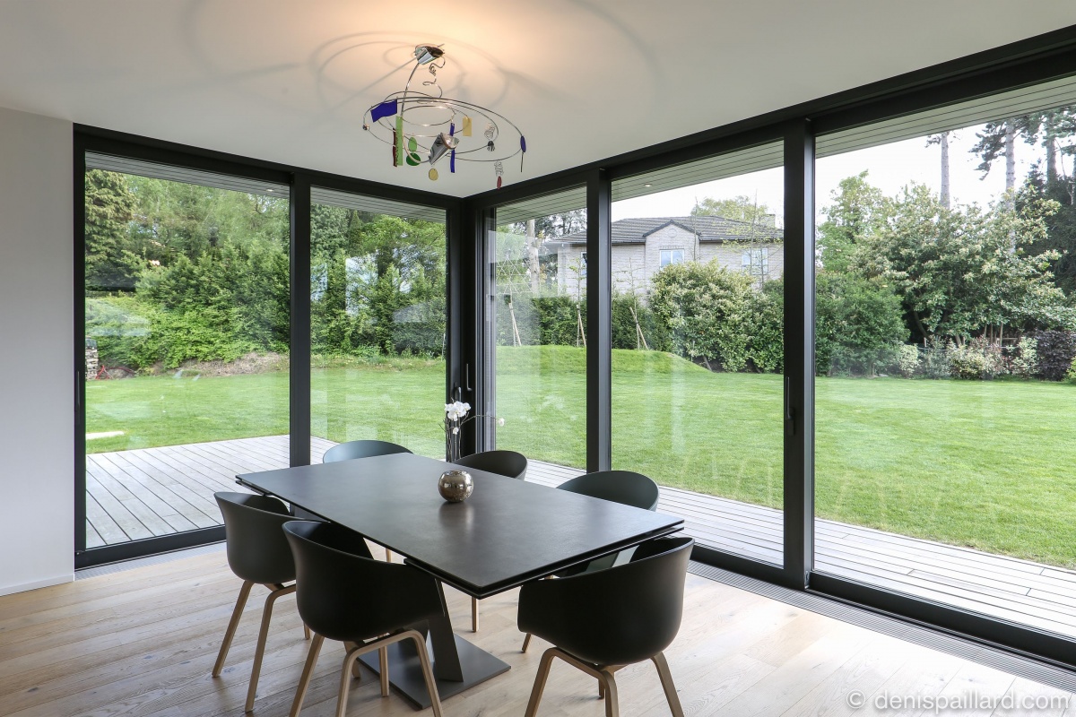 Maison individuelle bois en Croix : s�jour