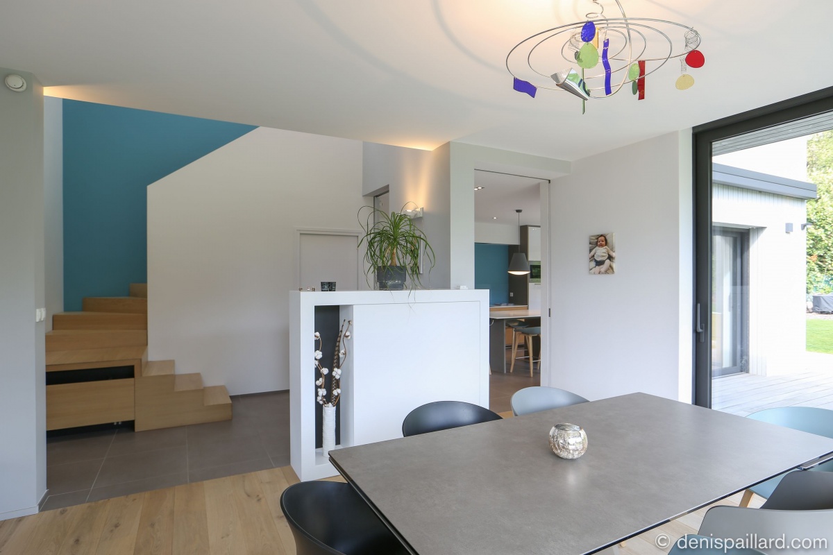 Maison individuelle bois en Croix : s�jour
