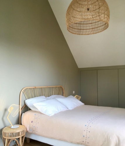 CONSTRUCTION D�UNE MAISON DE VACANCES : chambre parents