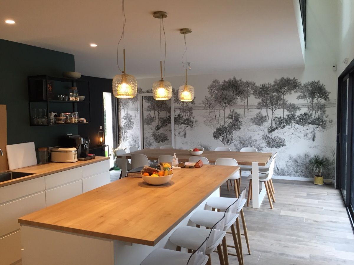 CONSTRUCTION D�UNE MAISON DE VACANCES : cuisine 