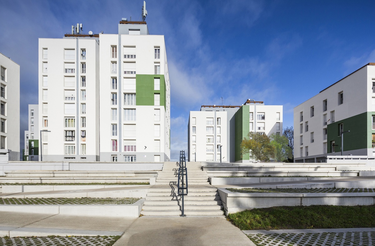 Réhabilitation de 213 logements sociaux + aménagement paysager à Vaires-sur-Marne : A42-Vaires-Paul Algis-Gradins Veget