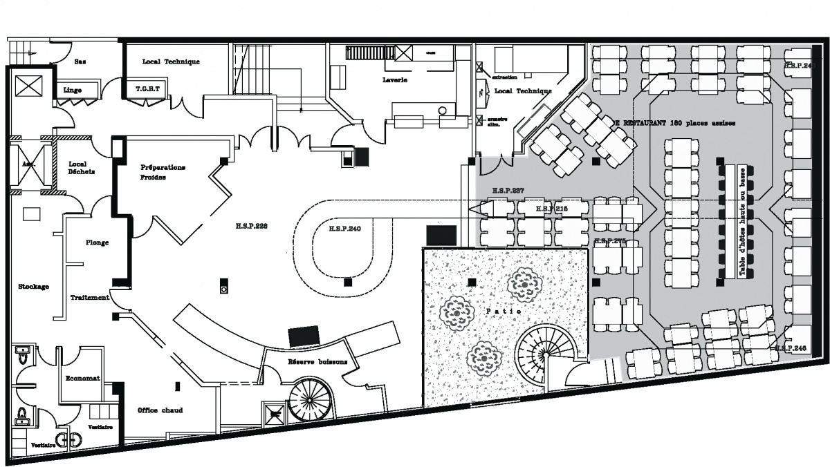 Restaurant collectif : Plan restaurant collectif