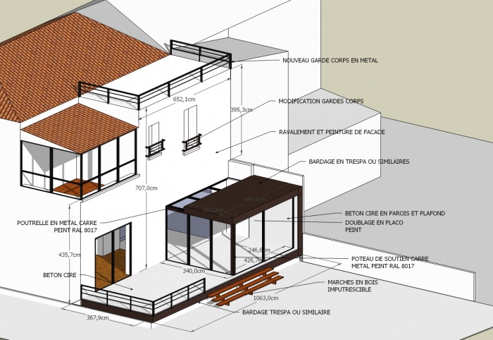 Extension Joinville : FACADE JARDIN