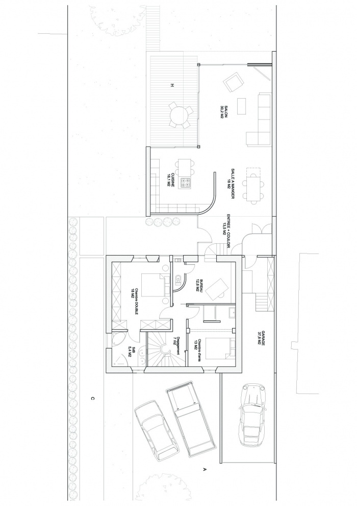 Extension et rnovation  Montmorency : PLAN