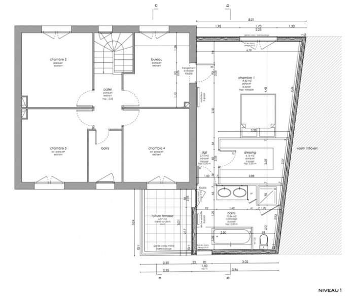 maison bdv : plan �t