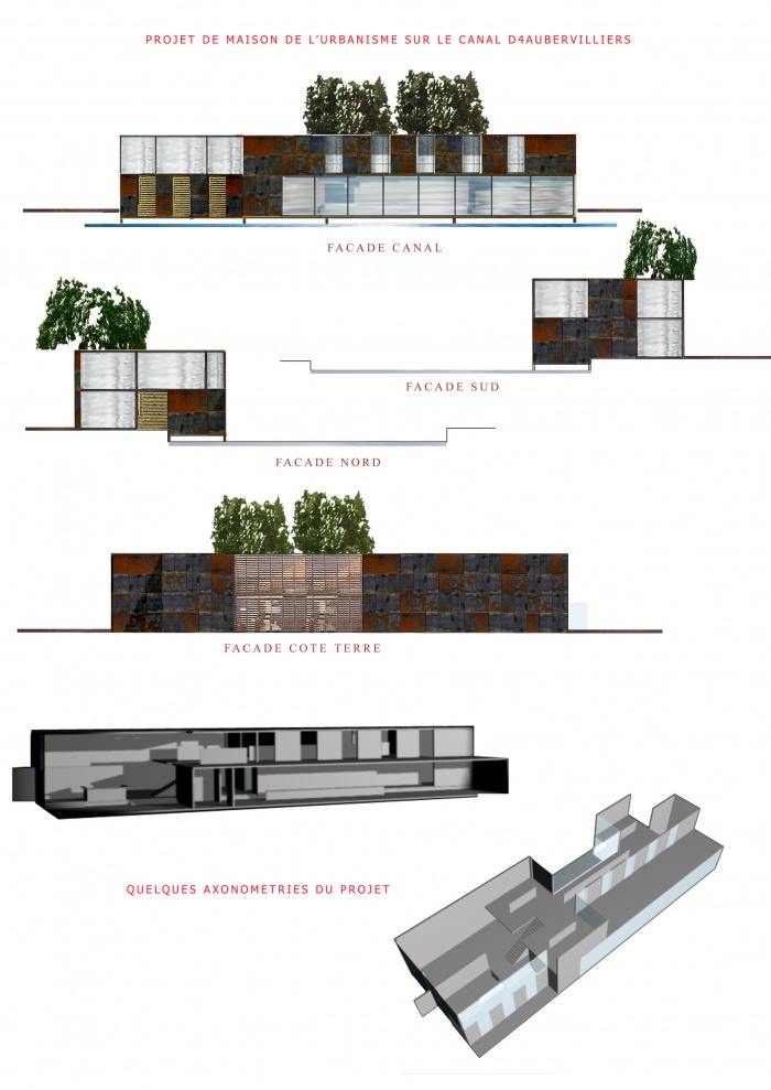 Maison de l'urbanisme : plans et elevations