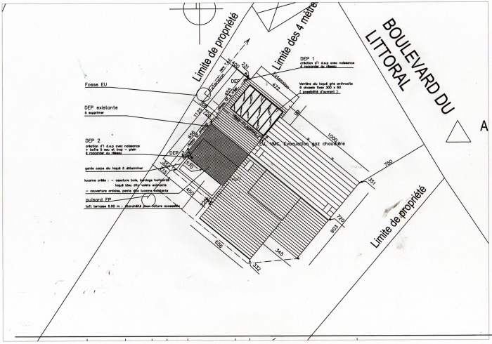 Extension et Sur�l�vation : Plan masse