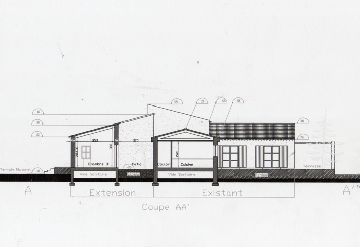 Maison d'h�tes - extension ( projet en cours )