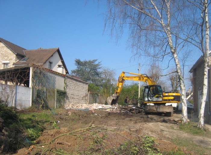 Maison en bois  Montlignon (95) : terrassements 1