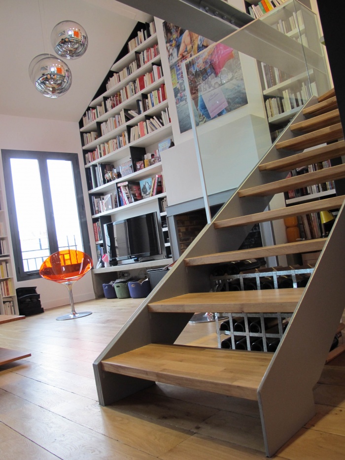 Un loft en duplex + terrasse : salon 1