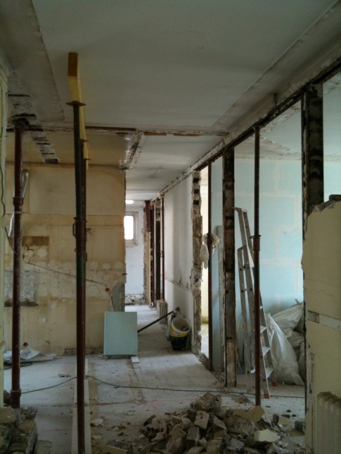 Appartement T : photo du chantier