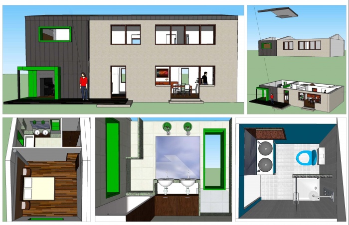 Extension bioclimatique d'une maison