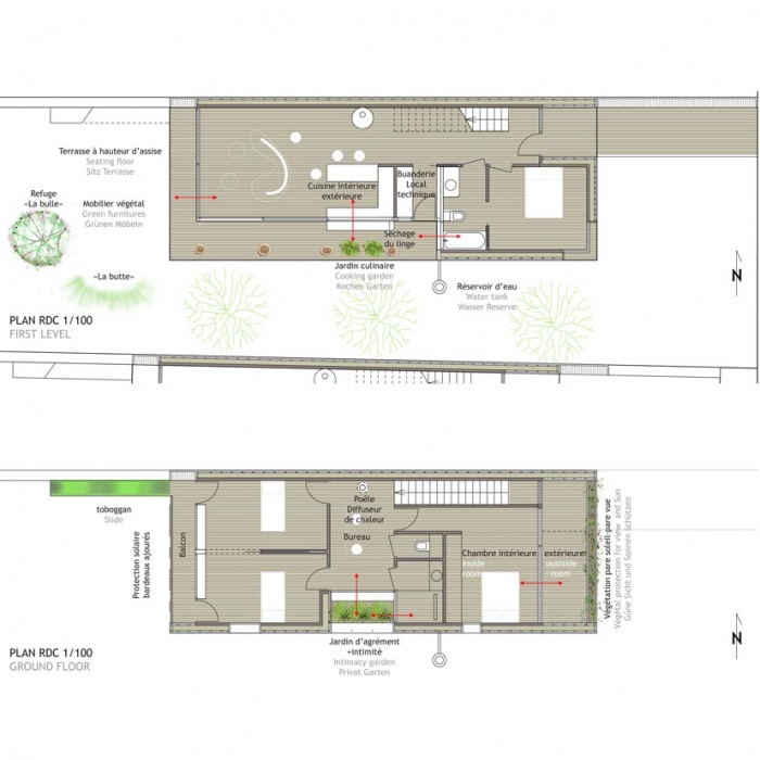 Maison �cologique In and Out : PLANSdim