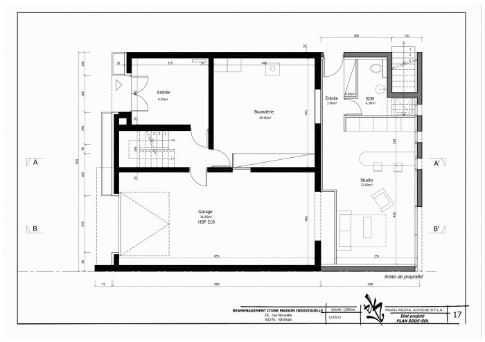 Extension P-93 : 17-sous-sol projet 12.05.12