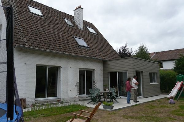 Extension bois d'une maison � Marcq-en-Baroeul. : Apr�s travaux