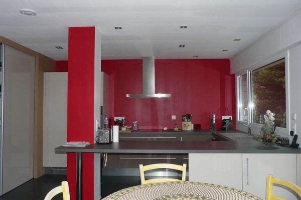 Extension bois d'une maison � Marcq-en-Baroeul. : cuisine apr�s travaux