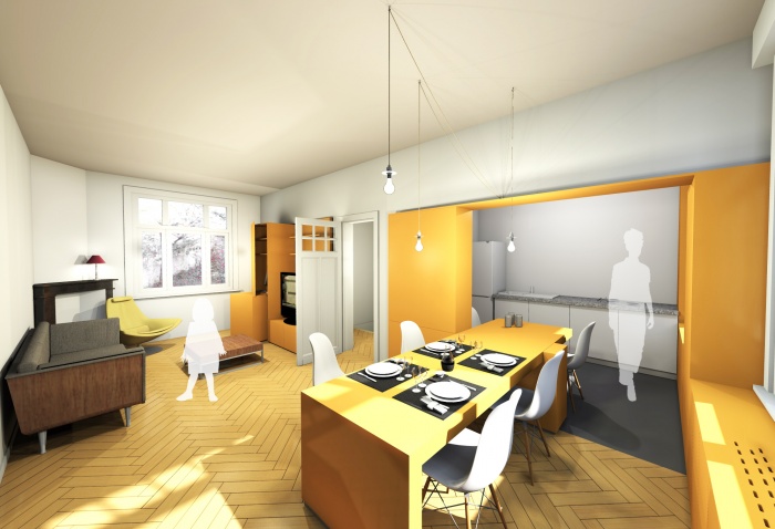 MUR TIROIR, restructuration et am�nagement int�rieur d'une maison individuelle � Marcq en Baroeul : image_projet_mini_61824