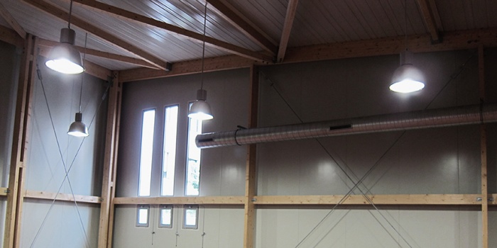 Extension du gymnase Carpentier  Asnire-sur-Seine : Dtail intrieur salle de sport