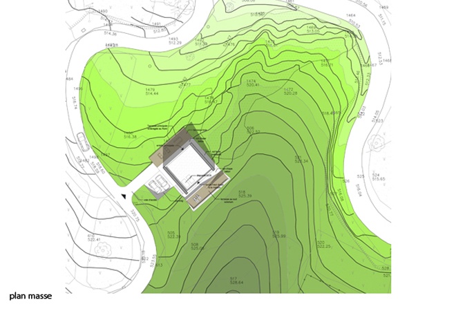 Le Gupard  conception d'une maison familiale : le-guepard-conception-maison-corse-architecture-interieur-plan-masse