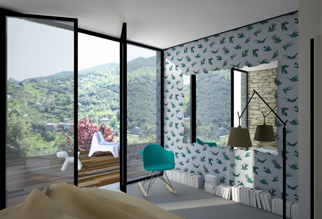 Le Gupard  conception d'une maison familiale : le-guepard-conception-maison-corse-architecture-interieur-image01