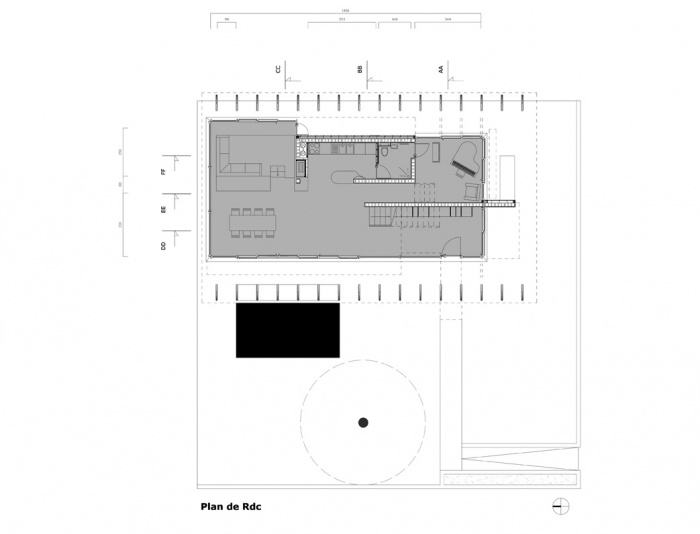 Villa B2 : Plan Rdc