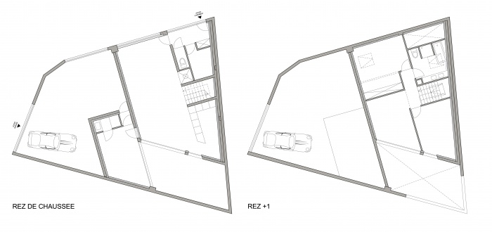Transformation d'un entrep�t en habitation : PLAN (1)