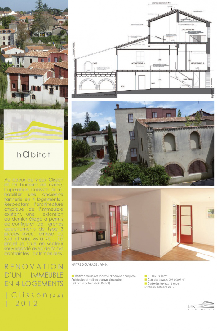 R�habilitation d'un immeuble de 4 logements