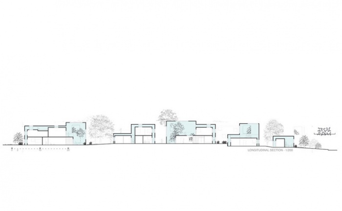 32 logements individuels exprimentaux passifs & quipements : Coupe d'ensemble