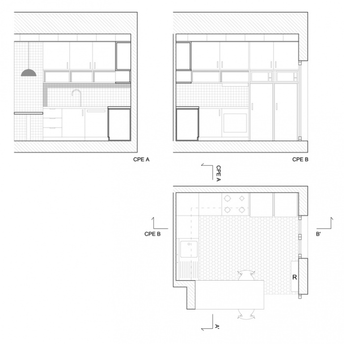 Rnovation d'une maison et cration d'un studio spar  Antony (92) : Projet cuisine