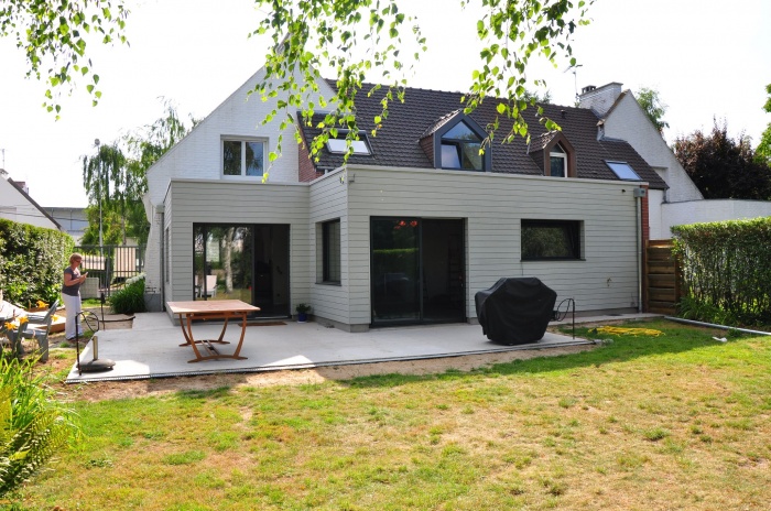 Extension bois maison � Marcq-en-Baroeul