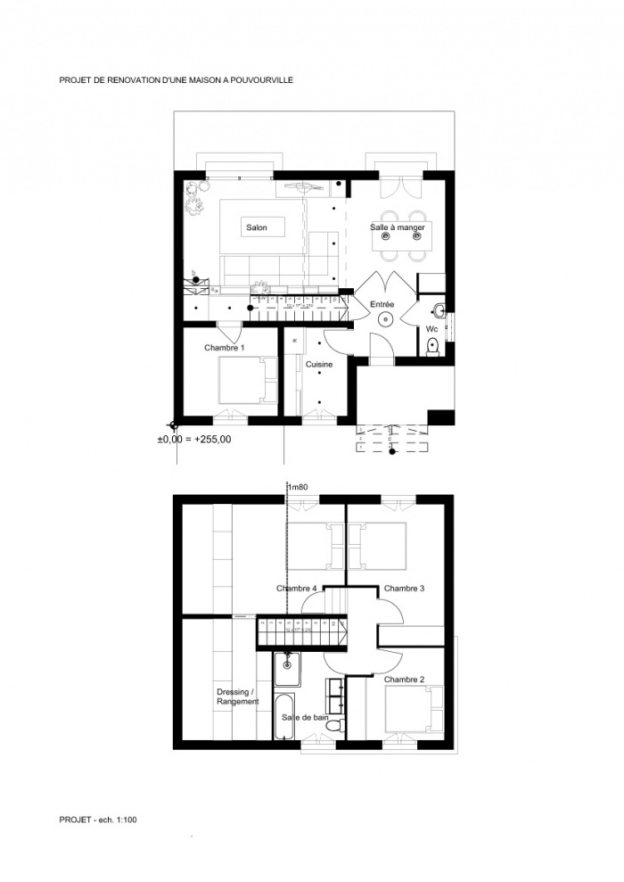 Rnovation d'une maison : POUVOURVILLE-PROJET