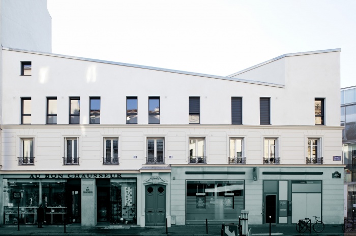 Restructuration et surélévation d'un immeuble de logements, Paris XXe
