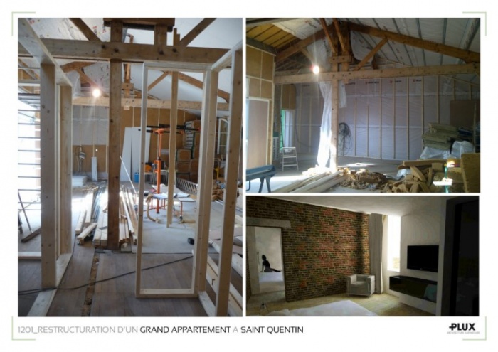 R�novation et extension d'un grand appartement � SAINT QUENTIN (02100)