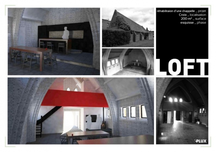 R�habiliation d'une chapelle � CROIX_Architecte Lille PLUX