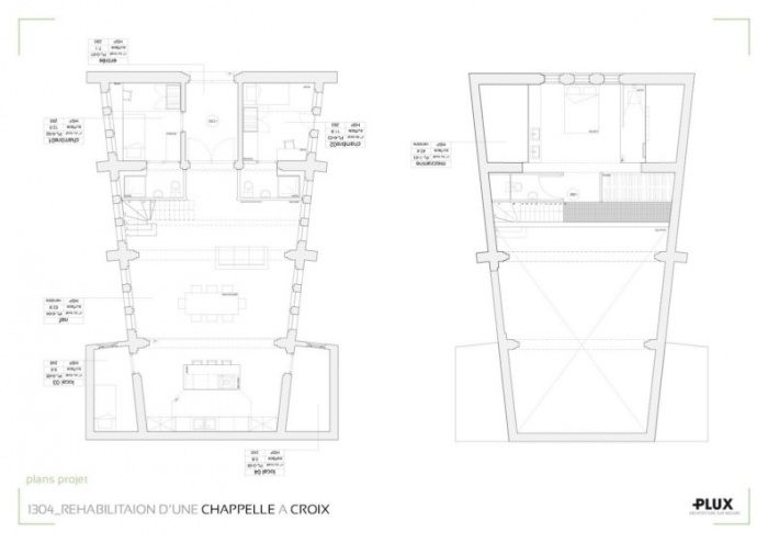 R�habiliation d'une chapelle � CROIX_Architecte Lille PLUX : architecte architecte d'int�rieur lille nord pas de calais r�novation restructuration am�nagement d�coration valenciennes