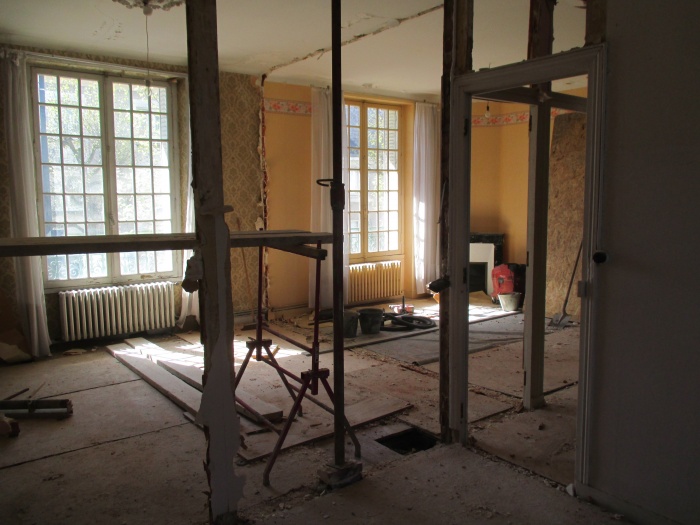 R�novation compl�te d'une maison de caract�re : en cours de travaux