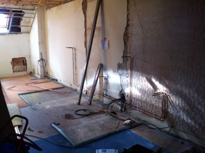 Am�nagement de combles d'un h�tel Particulier : en cours de travaux