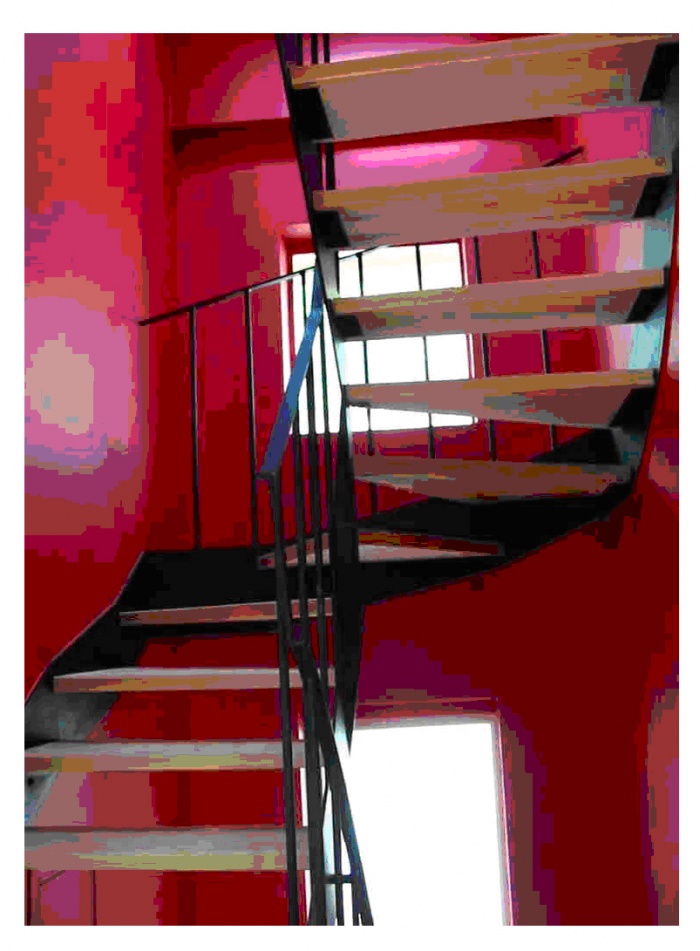 Maison Ruppli : escalier noyau