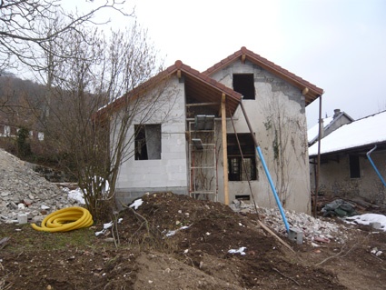 Réhabilitation/extension d'une maison abandonnée
