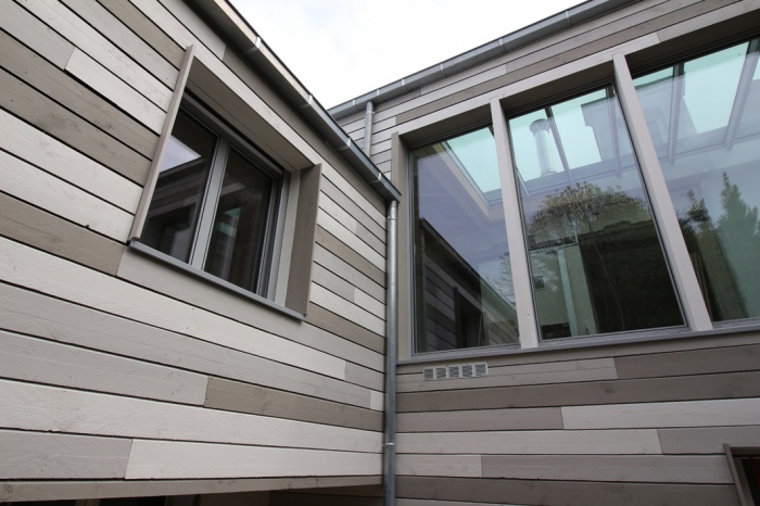 Extension et sur�l�vation d'une maison : fa�ade