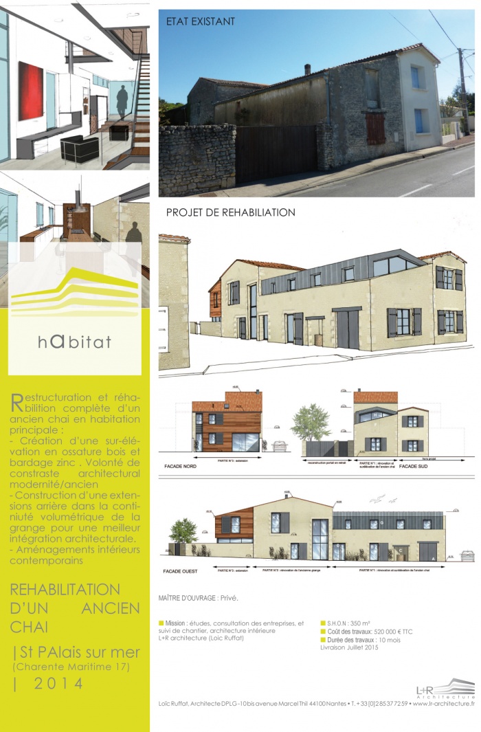 Transformation et extension d'un ancien chai � vin en habitation