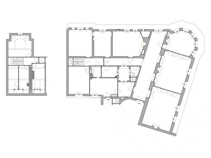 Logement_duplex  Paris 16e : plan_existant