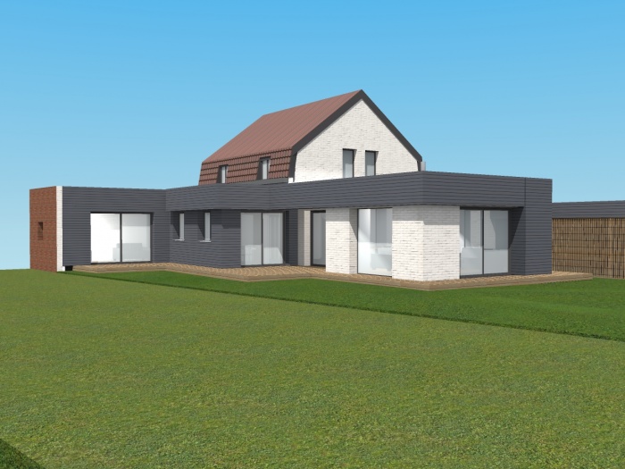 R�novation et extension d'une maison � Willems