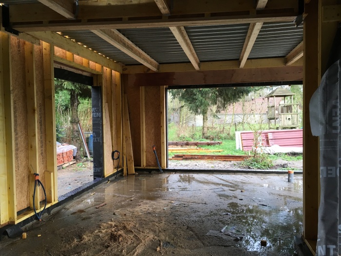 R�novation et extension d'une maison � Willems : chantier 2