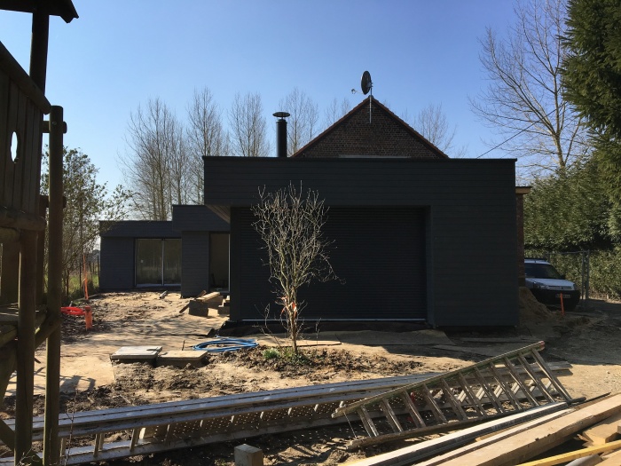 R�novation et extension d'une maison � Willems : chantier 3