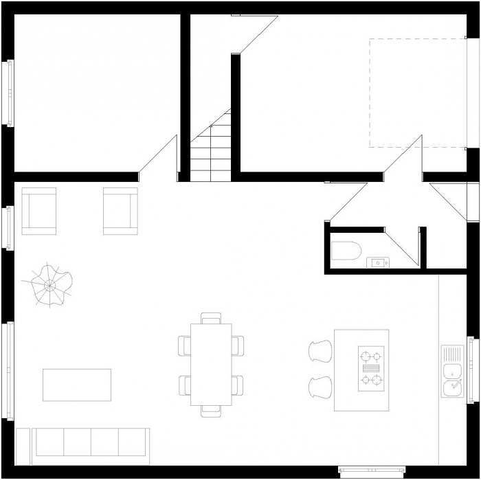 Maison � : Plan RDC