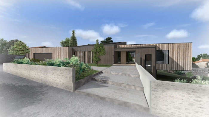 Construction d'une maison � Vertou : Construction d'une maison ossature bois � VERTOU
