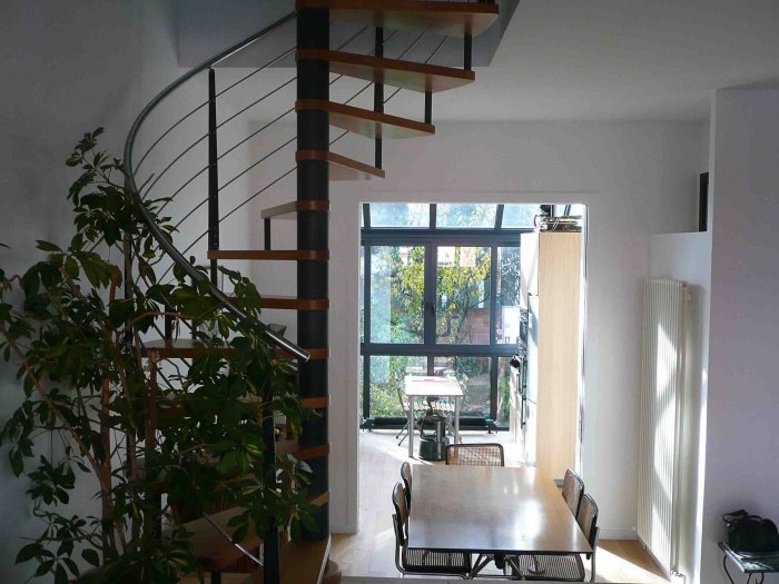 Extension d'une maison : escalier BR